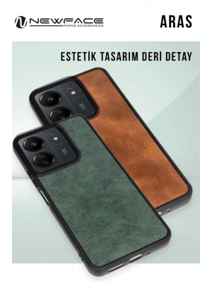 Newface Samsung Galaxy A26 Kılıf Aras Deri Kapak - Kırmızı