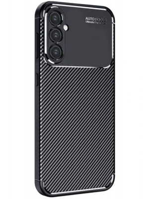 Newface Samsung Galaxy A26 Kılıf Auto Focus Karbon Kapak - Siyah