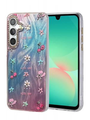 Newface Samsung Galaxy A26 Kılıf Blade Aynalı Desenli Kapak - Desen 4