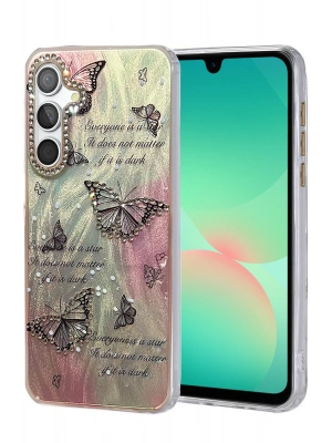 Newface Samsung Galaxy A26 Kılıf Blade Aynalı Desenli Kapak - Desen 6