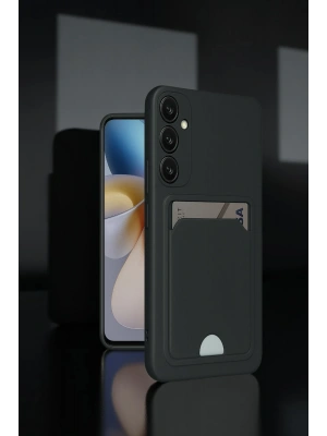 Newface Samsung Galaxy A26 Kılıf Kelvin Kartvizitli Silikon - Lila