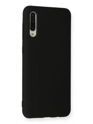 Newface Samsung Galaxy A30S Kılıf Nano içi Kadife Silikon - Siyah