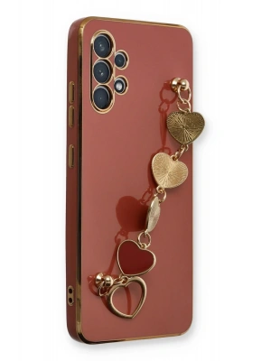 Newface Samsung Galaxy A32 Kılıf Esila Silikon - Kırmızı