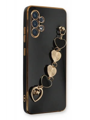 Newface Samsung Galaxy A32 Kılıf Esila Silikon - Siyah