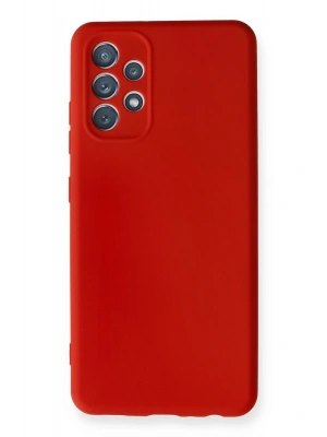Newface Samsung Galaxy A32 Kılıf Nano içi Kadife Silikon - Kırmızı