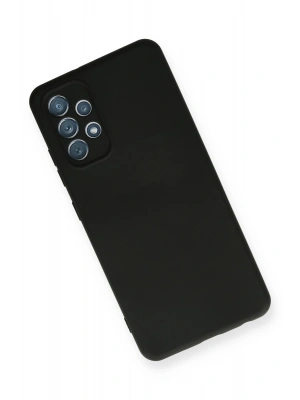 Newface Samsung Galaxy A32 Kılıf Nano içi Kadife Silikon - Siyah