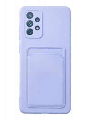 Newface Samsung Galaxy A33 5G Kılıf Kelvin Kartvizitli Silikon - Lila