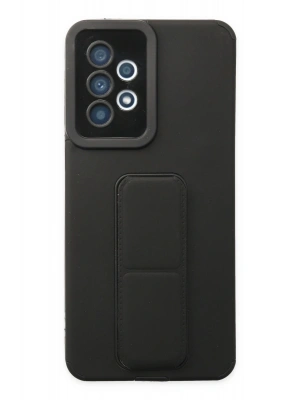 Newface Samsung Galaxy A33 5G Kılıf Mega Standlı Silikon - Siyah