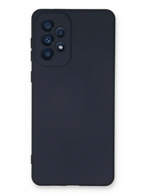 Newface Samsung Galaxy A33 5G Kılıf Nano içi Kadife Silikon - Lacivert