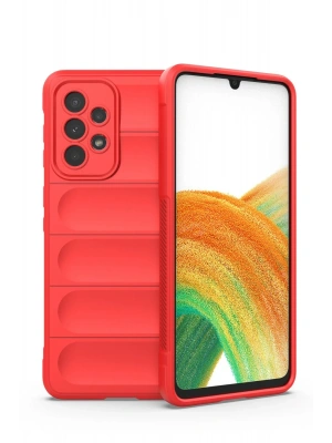 Newface Samsung Galaxy A33 5G Kılıf Optimum Silikon - Kırmızı