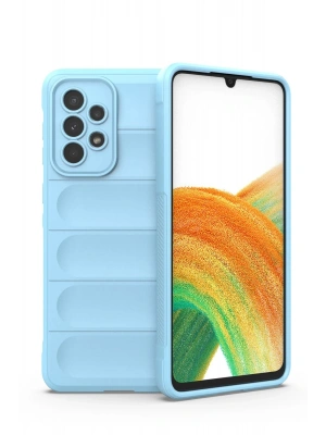 Newface Samsung Galaxy A33 5G Kılıf Optimum Silikon - Sky Blue