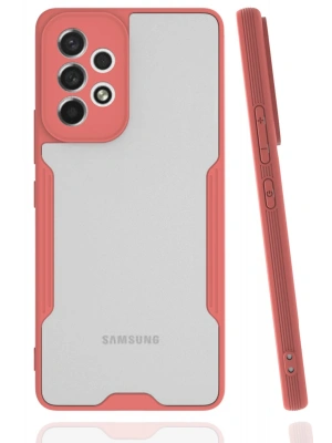 Newface Samsung Galaxy A33 5G Kılıf Platin Silikon - Pembe