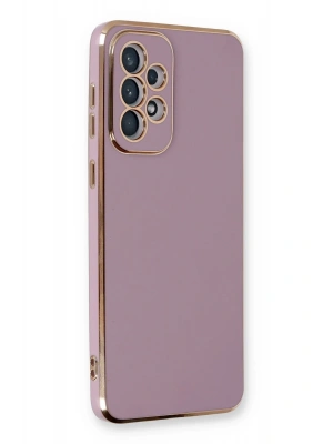 Newface Samsung Galaxy A33 5G Kılıf Volet Silikon - Mor