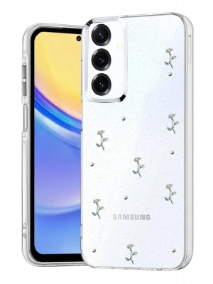 Newface Samsung Galaxy A34 5G Fiyonk Desenli Kapak - Desen 4