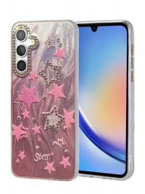 Newface Samsung Galaxy A34 5G Kılıf Blade Aynalı Desenli Kapak - Desen 7