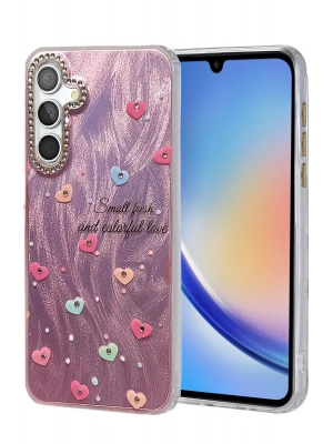 Newface Samsung Galaxy A34 5G Kılıf Blade Aynalı Desenli Kapak - Desen 8