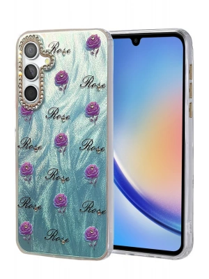 Newface Samsung Galaxy A34 5G Kılıf Blade Aynalı Desenli Kapak - Desen 9