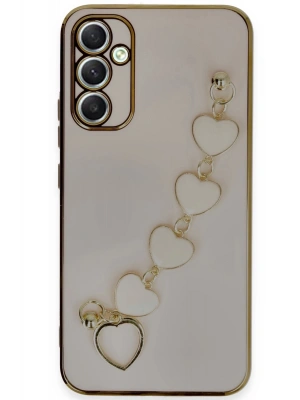 Newface Samsung Galaxy A34 5G Kılıf Esila Silikon - Pudra