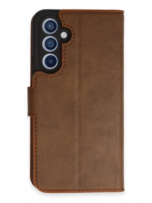 Newface Samsung Galaxy A34 5G Kılıf Trend S Plus Kapaklı Kılıf - Taba