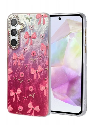 Newface Samsung Galaxy A35 5G Kılıf Blade Aynalı Desenli Kapak - Desen 3