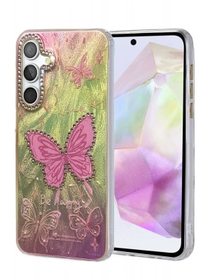 Newface Samsung Galaxy A35 5G Kılıf Blade Aynalı Desenli Kapak - Desen 5