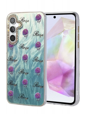 Newface Samsung Galaxy A35 5G Kılıf Blade Aynalı Desenli Kapak - Desen 9