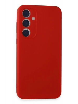 Newface Samsung Galaxy A35 5G Kılıf First Silikon - Kırmızı