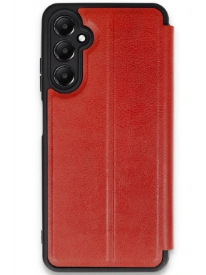 Newface Samsung Galaxy A35 5G Kılıf Flip Cover - Kırmızı