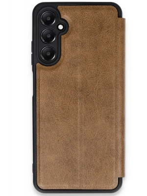 Newface Samsung Galaxy A35 5G Kılıf Flip Cover - Taba