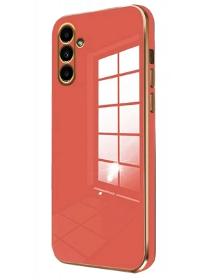 Newface Samsung Galaxy A35 5G Kılıf Volet Silikon - Kırmızı