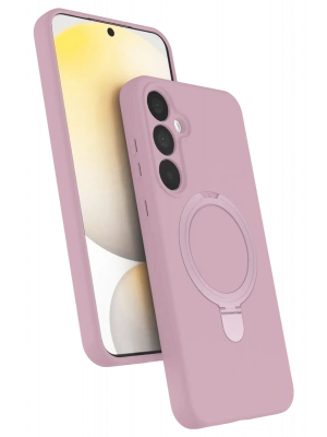 Newface Samsung Galaxy A35 5G Regal Magsafe Standlı Kapak - Açık Pembe