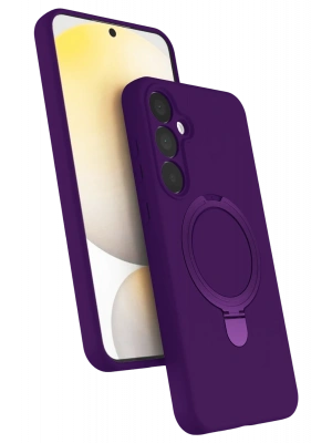 Newface Samsung Galaxy A35 5G Regal Magsafe Standlı Kapak - Derin Mor