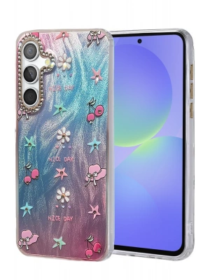 Newface Samsung Galaxy A36 Kılıf Blade Aynalı Desenli Kapak - Desen 4