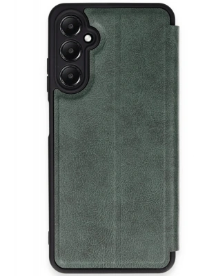 Newface Samsung Galaxy A36 Kılıf Flip Cover - Koyu Yeşil