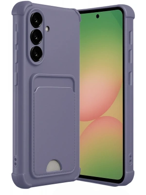 Newface Samsung Galaxy A36 Kılıf Kelvin Kartvizitli Silikon - Lila