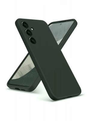 Newface Samsung Galaxy A36 Kılıf Nano içi Kadife Silikon - Koyu Yeşil