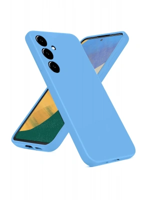 Newface Samsung Galaxy A36 Kılıf Nano içi Kadife Silikon - Mavi