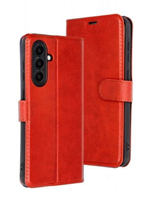 Newface Samsung Galaxy A36 Kılıf Trend S Plus Kapaklı Kılıf - Kırmızı