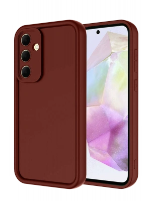 Newface Samsung Galaxy A36 Kılıf Viera Silikon - Bordo