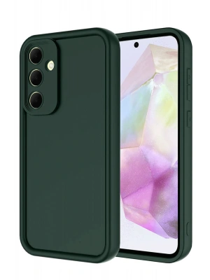 Newface Samsung Galaxy A36 Kılıf Viera Silikon - Koyu Yeşil