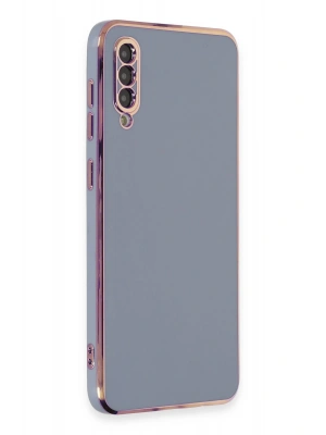 Newface Samsung Galaxy A50 Kılıf Volet Silikon - Mavi