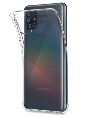 Newface Samsung Galaxy A51 Kılıf Lüx Şeffaf Silikon