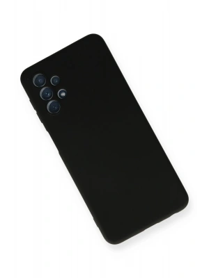 Newface Samsung Galaxy A52 Kılıf Nano içi Kadife Silikon - Siyah