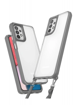 Newface Samsung Galaxy A52 Kılıf Penta Silikon Kılıf - Titan Gri