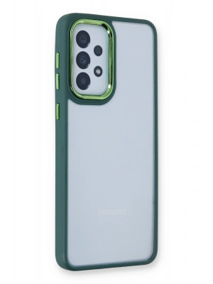 Newface Samsung Galaxy A53 5G Kılıf Dora Kapak - Haki Yeşil