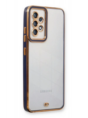 Newface Samsung Galaxy A53 5G Kılıf Liva Lens Silikon - Mavi