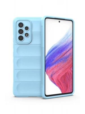 Newface Samsung Galaxy A53 5G Kılıf Optimum Silikon - Sky Blue