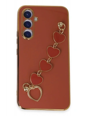 Newface Samsung Galaxy A54 5G Kılıf Esila Silikon - Kırmızı