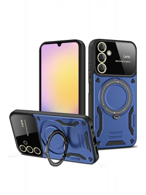 Newface Samsung Galaxy A54 5G Kılıf Joy Lens Standlı Kapak - Lacivert