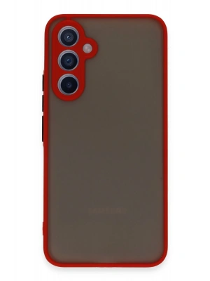 Newface Samsung Galaxy A54 5G Kılıf Montreal Silikon Kapak - Kırmızı